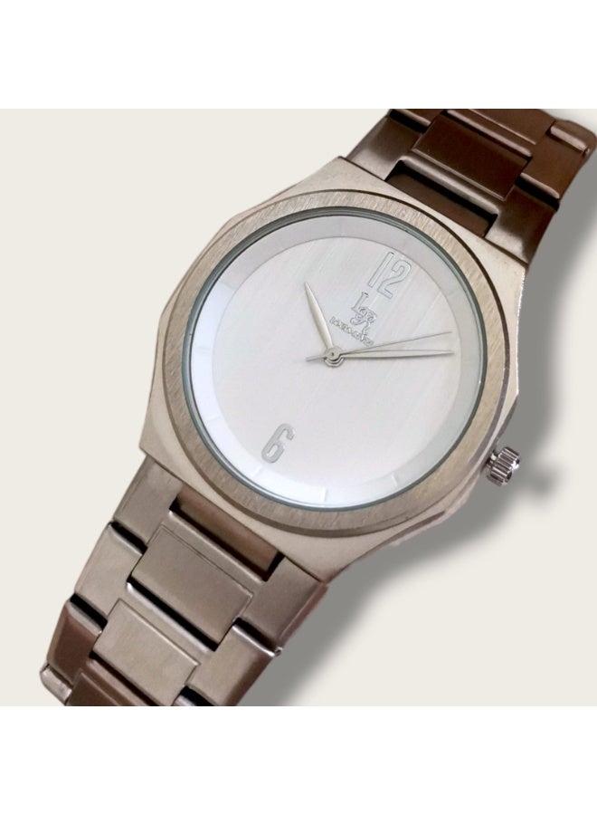 LOUIS RIVEL Men's Stainless Steel Analog Quartz Watch, Easy to Read Fashion Design Waterproof, Classic Luxury Wristwatch with Large Face - Image 3