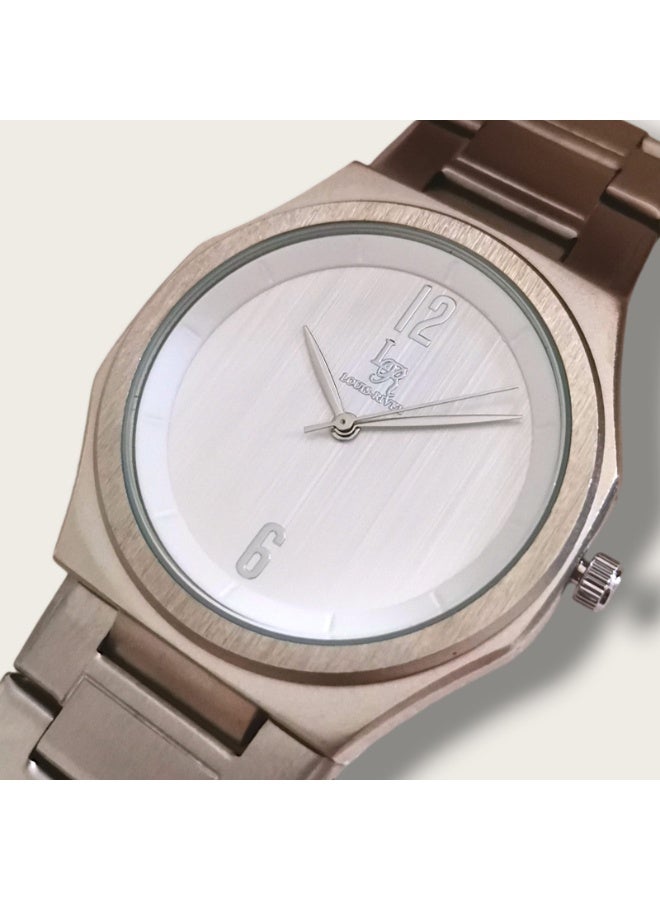 LOUIS RIVEL Men's Stainless Steel Analog Quartz Watch, Easy to Read Fashion Design Waterproof, Classic Luxury Wristwatch with Large Face - Image 4