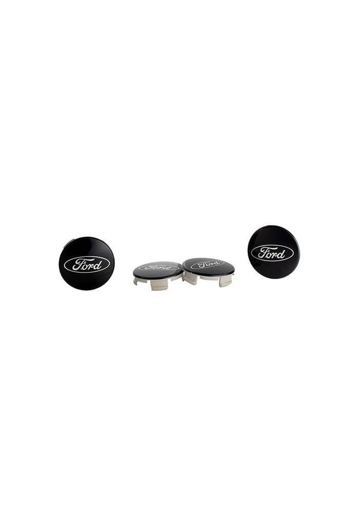 Ford Racing Ford Truck/SUV Black And Chrome Wheel Center Cap Kit - Image 3