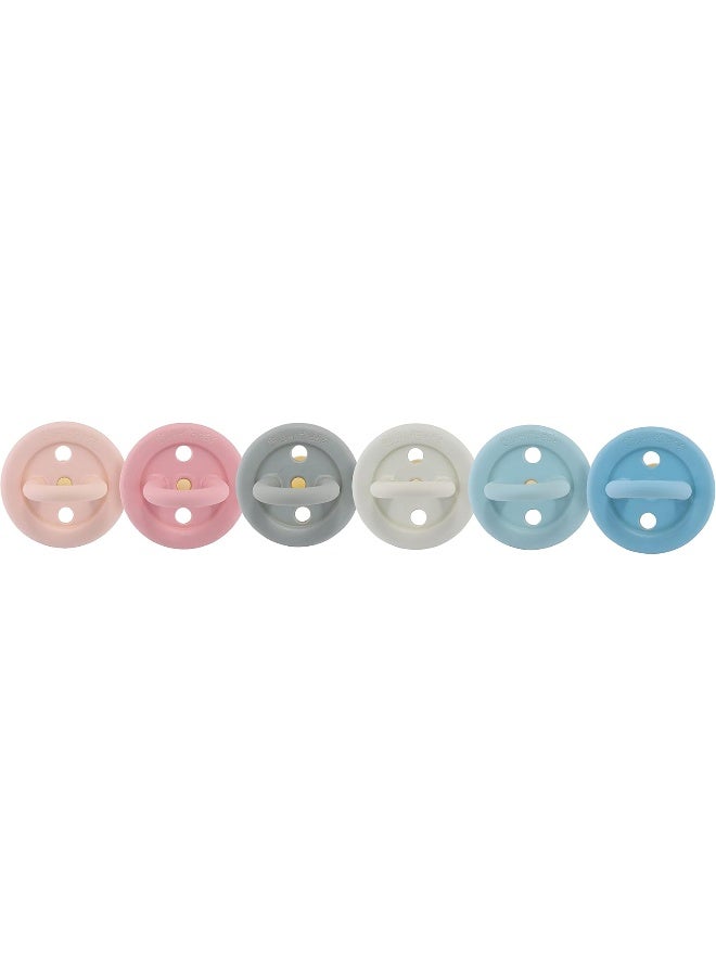 هيفيا HEVEA BumiBÃ©bÃ© Round Pacifiers 2-Back 3-36 Months (Sky Blue  Denim) - Image 5