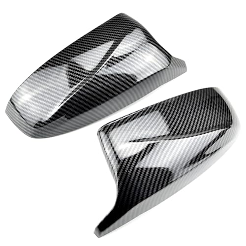 Venveal Side Mirror Covers Compatible with B-MW X5 E70 2006-2013 X6 E71 E72 2007-2014, Door Rearview Mirror Cap Replacement,Bonus Blind Spot Mirrors Included (Carbon Black) - Image 4