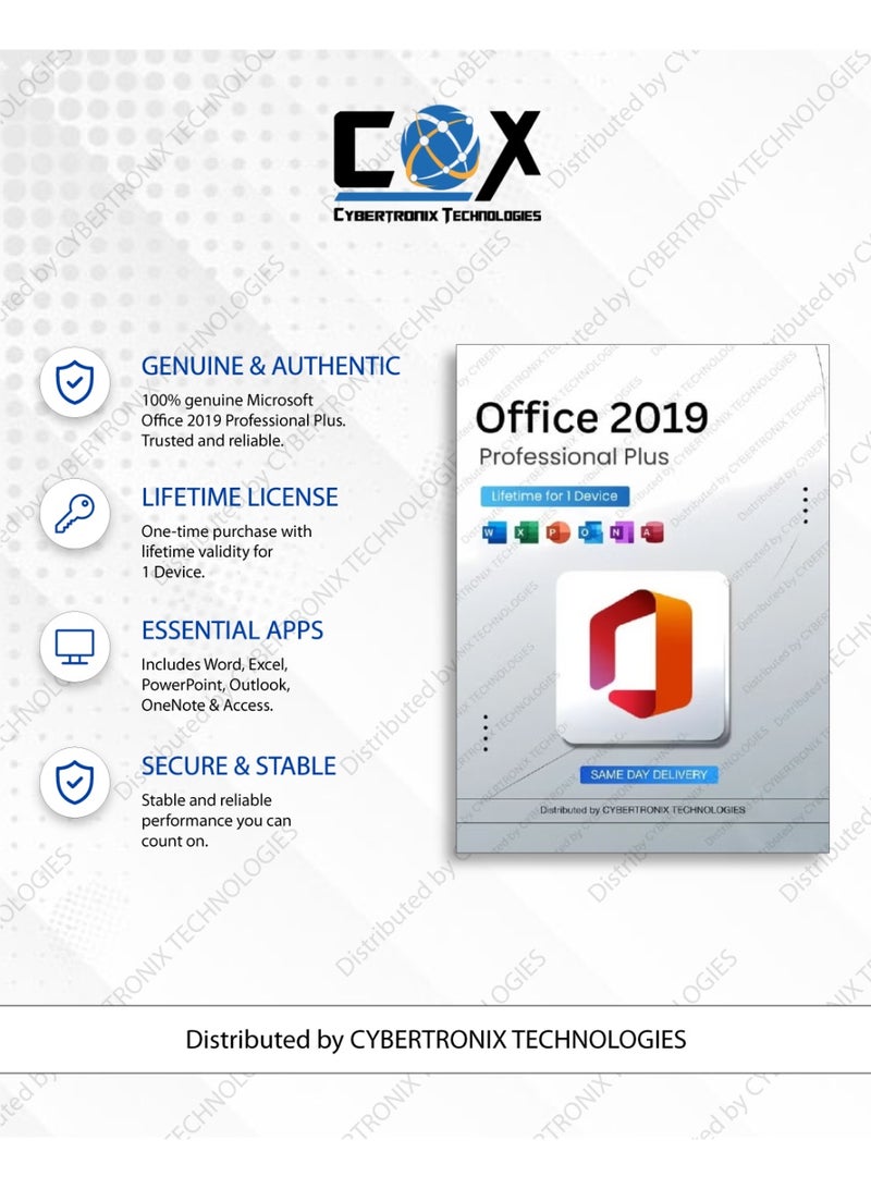 Quick Heal Office 2019 Professional Plus - Lifetime Subscription for 1 Device + Quick Heal Antivirus Pro for 1 Window Device 1 Year |Digital License | SAME DAY DELIVERY - Image 2