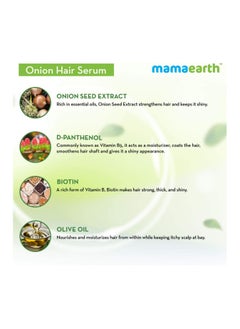 Mamaearth Mamaearth Onion Hair Serum For Silky & Smooth Hair, Tames Frizzy Hair, with Onion & Biotin for Strong, Tangle Free & Frizz-Free Hair - 100 ml  - Image 4