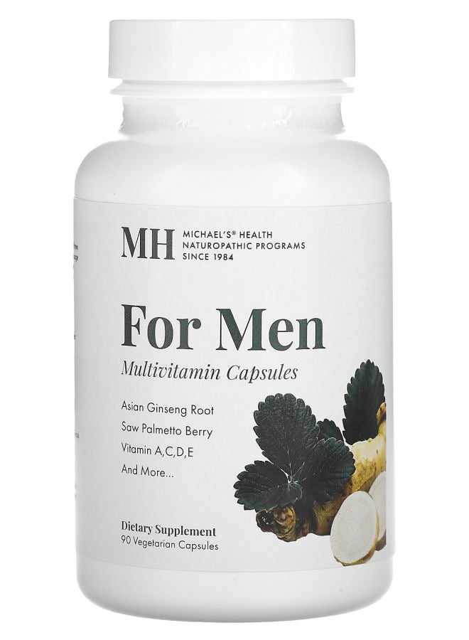Michael's Naturopathic كبسولات متعددة الفيتامينات للرجال 90 كبسولة نباتية