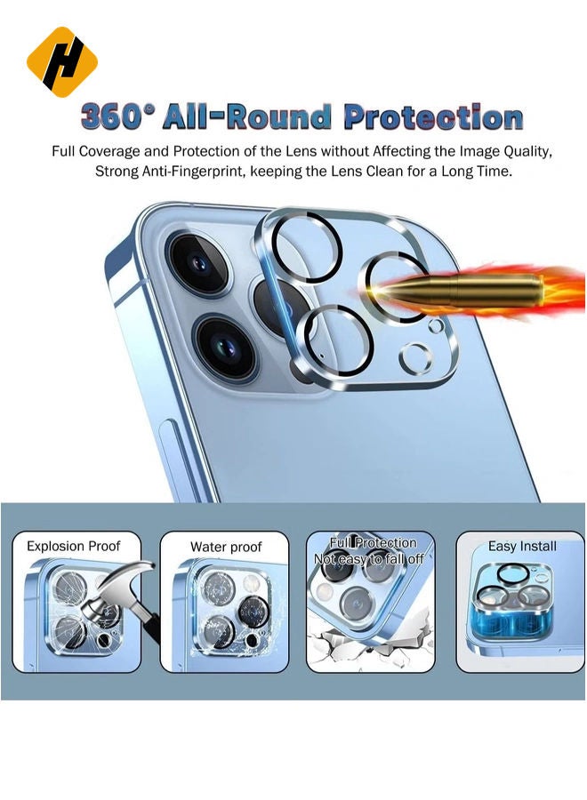 HuHa [1+2+2] Case for iPhone 14 Pro, with 2 Pcs Tempered Glass Screen Protector + 2 Pcs Camera Lens Protector, Clear Magnetic Phone Cover for Mag-Safe (Not Original) (iPhone 14 Pro, Magnetic Clear)  - Image 3