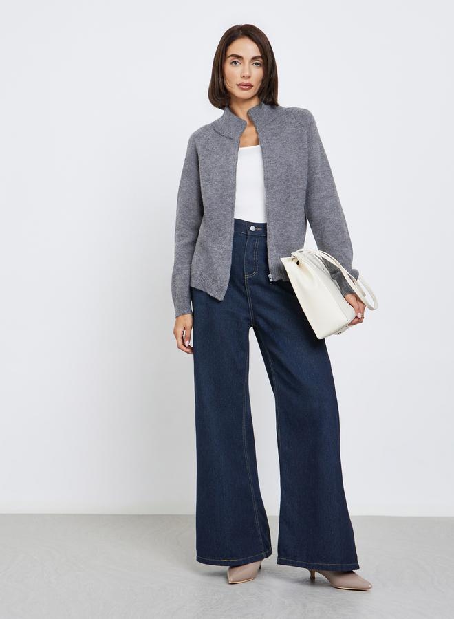 ستايلي كارديجان محبوك بقصة عادية - Image 2