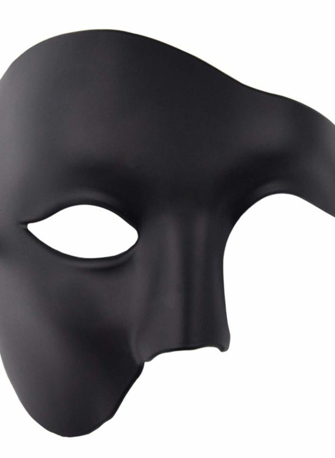 KEFAN Mens Mask Halloween Mask Masquerade Mask Phantom of The Opera Half Face Mask, One Size - Image 1