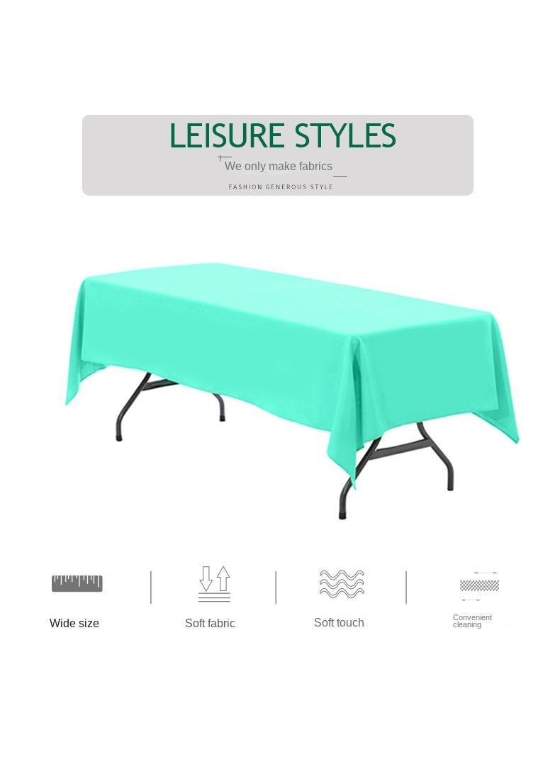 Bluejw 1-Piece Solid Pattern Table Cloth Light Green  - Image 3