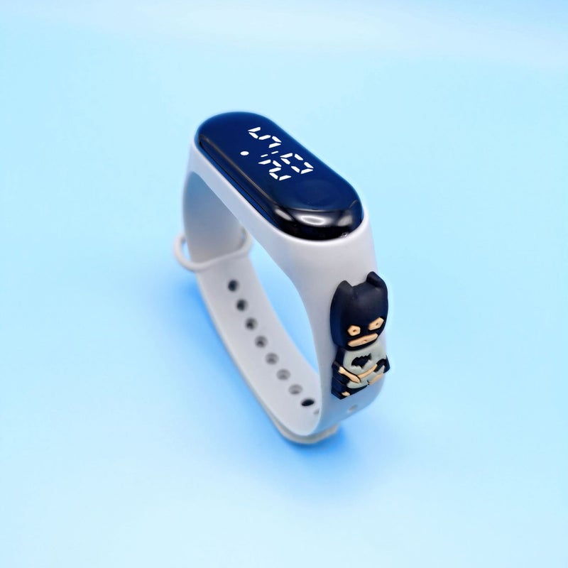 Cartoon Plush Toy Electronic Watch M3 with White LED, Waterproof and Touchscreen for Kids
