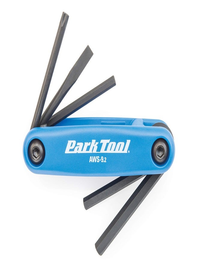 بارك تول طقم مفتاح سداسي ومفك براغي قابل للطي AWS-9.2 من Park Tool، أزرق - Image 1