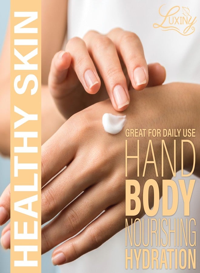 Luxiny Daily Vegan Hand & Body Lotion for Dry Skin,Made with Jojoba Oil & Vitamin E, USA Made, Non Greasy Phthalate/Sulfate/Paraben Free & Cruelty-Free Formula, 8 oz (8 oz, Blueberry Muffin - Image 5