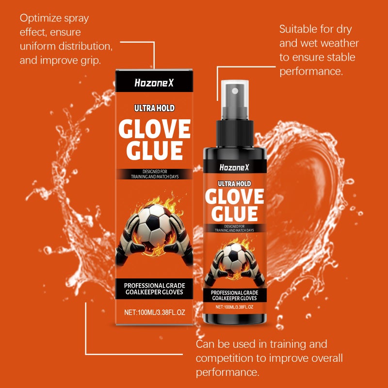 HOZONEX Ultra Hold Glove Glue,Football glove tackifier,100ML anti-slip goalkeeper spray - Image 4
