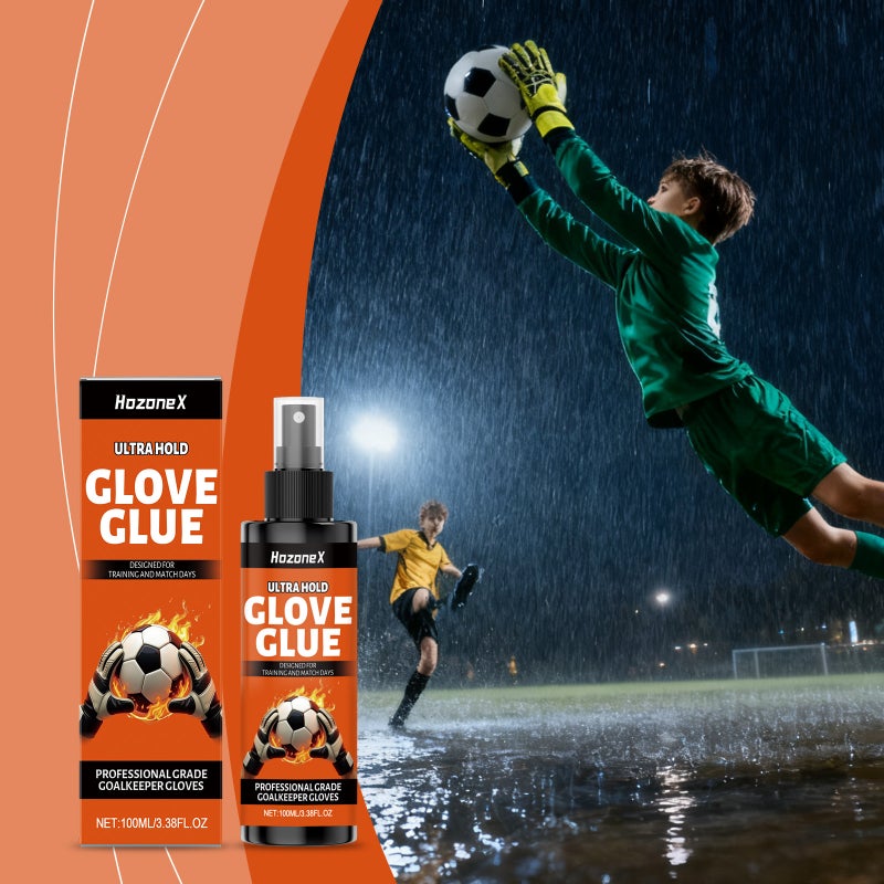 HOZONEX Ultra Hold Glove Glue,Football glove tackifier,100ML anti-slip goalkeeper spray - Image 1