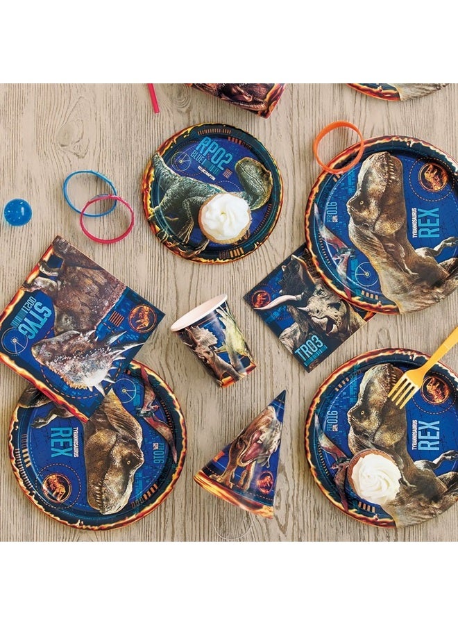 Unique Jurassic World 2 Beverage Paper Napkins - 5" x 5", 16 Pcs - Image 3