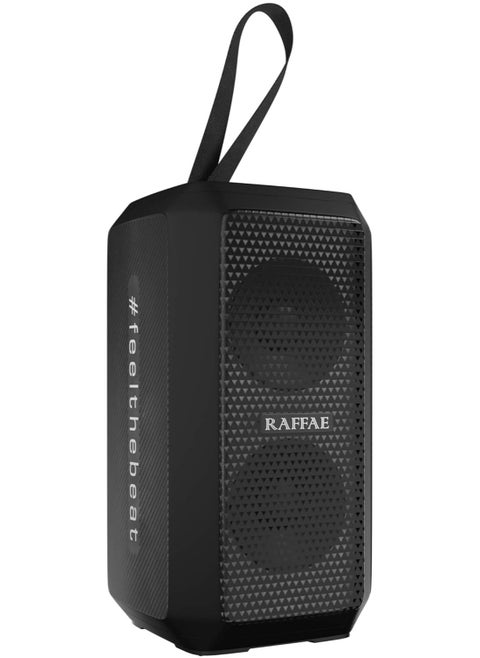 R15 Portable Wireless Speaker with 20W Stereo Sound, Bluetooth 5, Water Resistant, Device Charging Feature and Dazzling Color Lamp for Party Outdoo