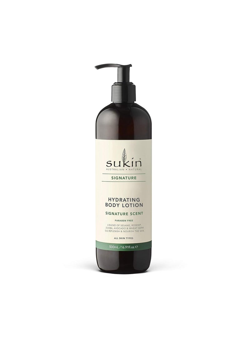 Sukin Signature Moisturizing Body Lotion | Botanical Moisturizing and Nourishing Body Lotion | Signature Scent Lotion | Natural and cruelty-free | Paraben-free and Australian Skincare | 500 ml  - Image 1