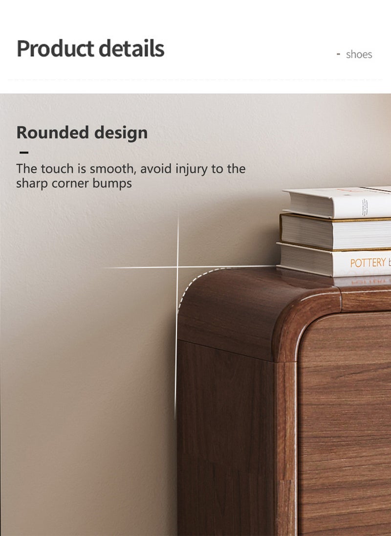 Sharpdo - 3-Layer Home Entrance Simple Ultra-Thin Flip Shoe Cabinet, Can Hold About 12 Pairs of Daily Shoes 80*17*118.5CM - Image 1