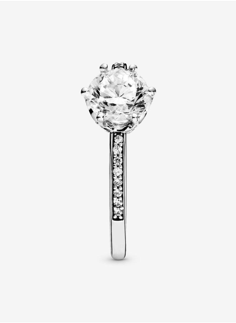 Pandora Violet - Pandora transparent sparkling crown ring - Image 1
