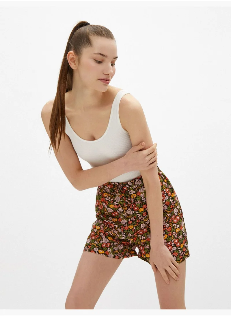 كوتون Floral Shorts