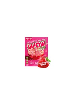 WOW WOW High Protein Cereal Ring Yummy Strawberry 250g - Delicious No Sugar Cereal for a Healthy Breakfast in UAE 
