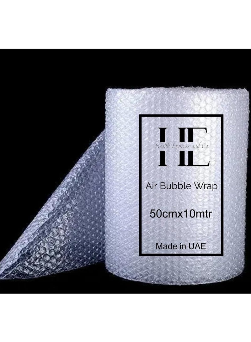 Air Bubble Wrap 50cmX10mtr Industrial Strength, Lightweight, and Easy to Cut, Ideal for Protecting Fragile Items, High Cushioning, Superior Protection for Electronics Perforated, Lightweight. - Image 1