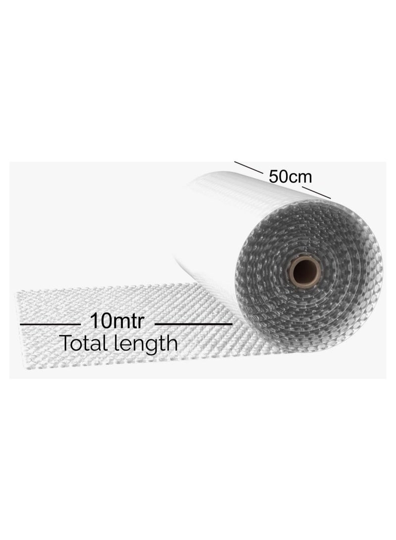 Air Bubble Wrap 50cmX10mtr Industrial Strength, Lightweight, and Easy to Cut, Ideal for Protecting Fragile Items, High Cushioning, Superior Protection for Electronics Perforated, Lightweight. - Image 2