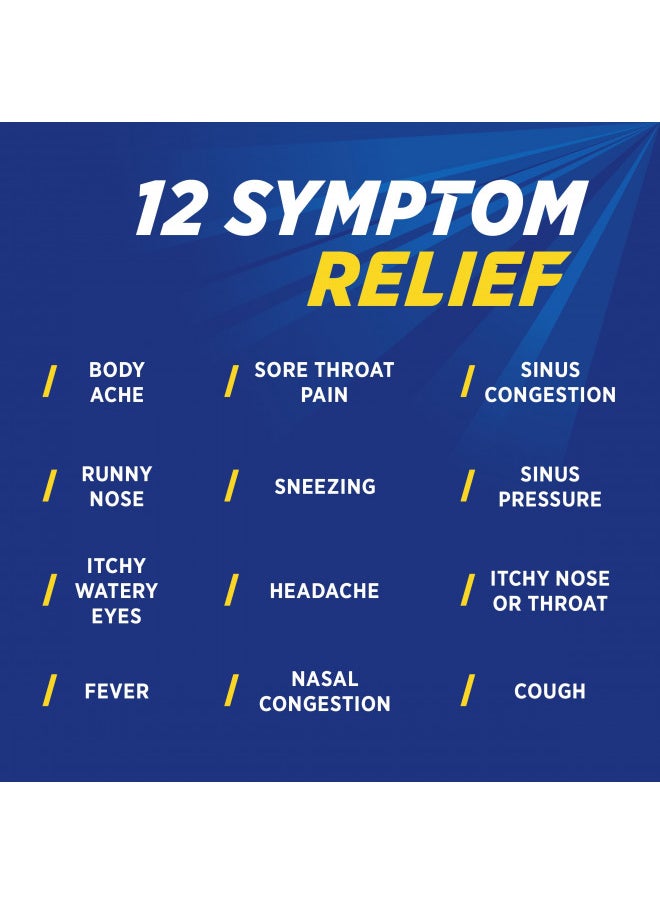 Theraflu Nighttime Severe Cold Relief Honey Lemon Flavor Powder - 6 Ct