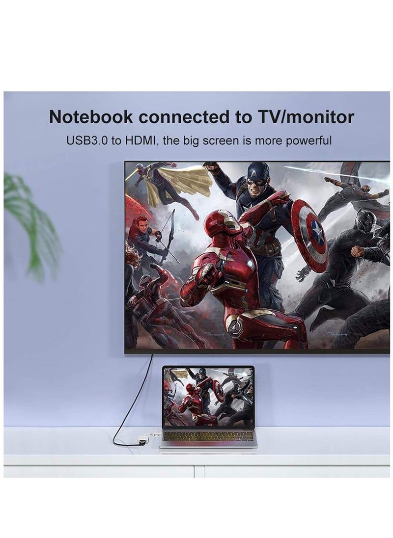 ELTRAZONE - USB to HDMI Adapter - Multi-Display Video Converter for PC Laptop Windows 7 8 10, Desktop, Monitor, Projector, HDTV - Image 1