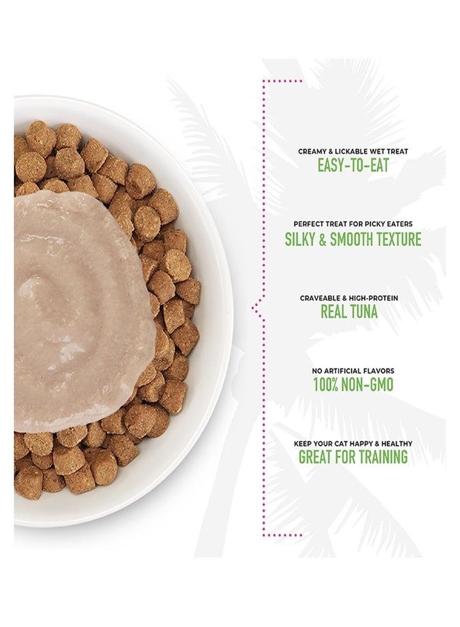 دردشة تيكي تيكي كات ستيكس، مكافآت قطط رطبة قابلة لللعق وخالية من الحبوب، بنكهة التونة في مرق كريمي، عبوة من 6 قطع (عبوتان) مع 4 ألعاب زنبركية للقطط - Image 4