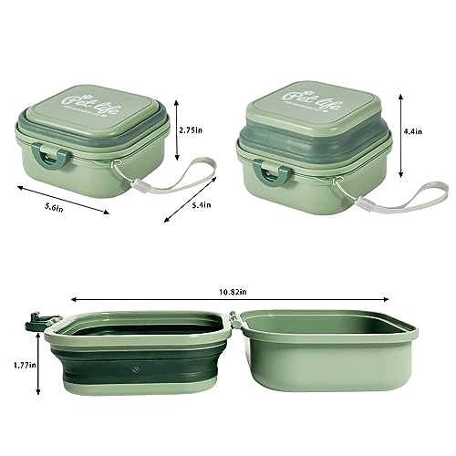 cermug Collapsible Dog Bowls, Travel Water Bowl for Dogs, 2-in-1 Portable Food and Water Feeder - Travel Dog Bowls with Lid for Walking, Traveling, Camping and Hiking - Image 5
