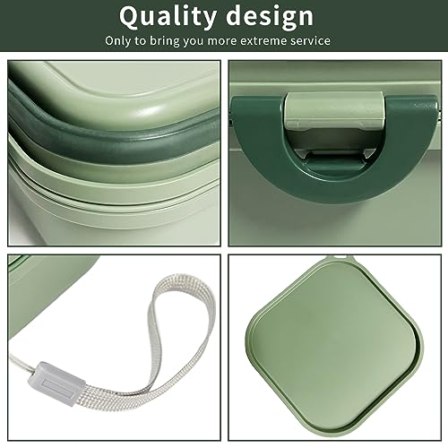 cermug Collapsible Dog Bowls, Travel Water Bowl for Dogs, 2-in-1 Portable Food and Water Feeder - Travel Dog Bowls with Lid for Walking, Traveling, Camping and Hiking - Image 4