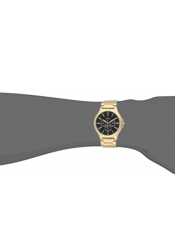 Casio MTP-V300G-1AUDF Men's, Formal, Black Dial, Gold Band - Image 4