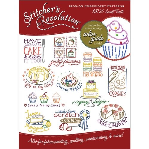 Aunt Martha's Stitcher's Revolution Iron-On Transfers-Sweet Treats - Image 4