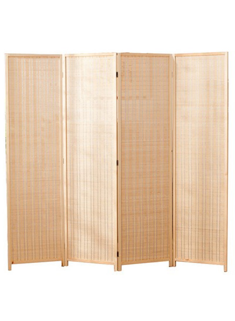 LINGWEI Wooden Room Divider Partition with Foldable Panels Freestanding Privacy Screen Folding Room Separator For Living Room Bedroom Office and Study Natural Finish Lightweight  - Image 3