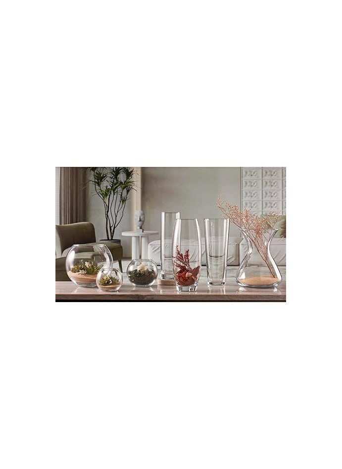 Generic Glass Vase Set, 3 Pieces, Round and Cylinder Shapes  - Image 2
