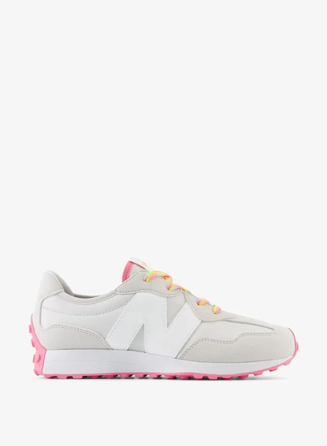 نيو بالانس Boys' Logo Detail Sports Shoes with Lace-Up Closure