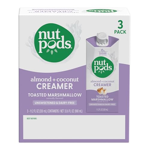 nutpods Toasted Marshmallow Coffee Creamer - Unsweetened Non Dairy Creamer Made from Almonds and Coconuts - Keto Creamer, Whole30, Gluten Free, Non-GMO, Vegan, Sugar Free, Kosher (3-Pack) - Image 3