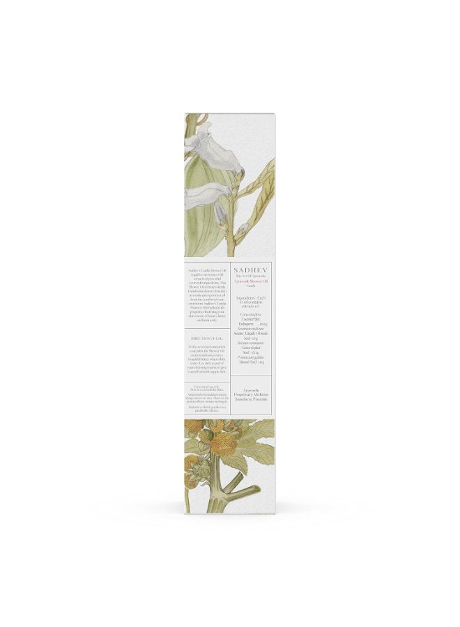 Sadhev Ayurvedic Shower Oil With Goodness Of Vanilla For Hydration And Moistrization 200ml - Image 3