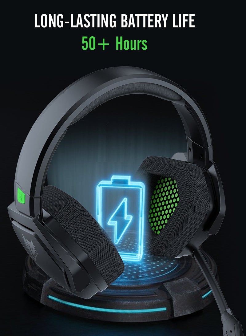 NUBWO G06 Dual Wireless Gaming Headset With Microphone For PS5, PS4, PC, Mobile, Switch: 2.4G,Bluetooth - Image 5