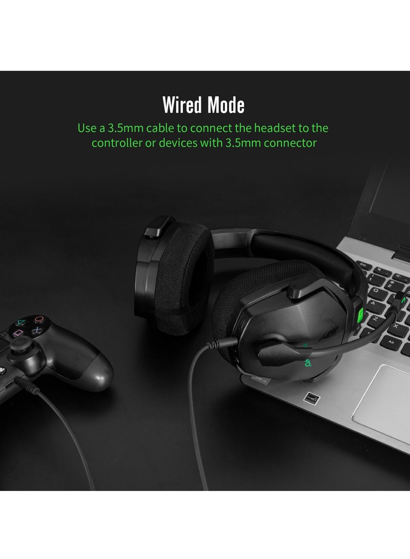 NUBWO G06 Dual Wireless Gaming Headset With Microphone For PS5, PS4, PC, Mobile, Switch: 2.4G,Bluetooth - Image 2