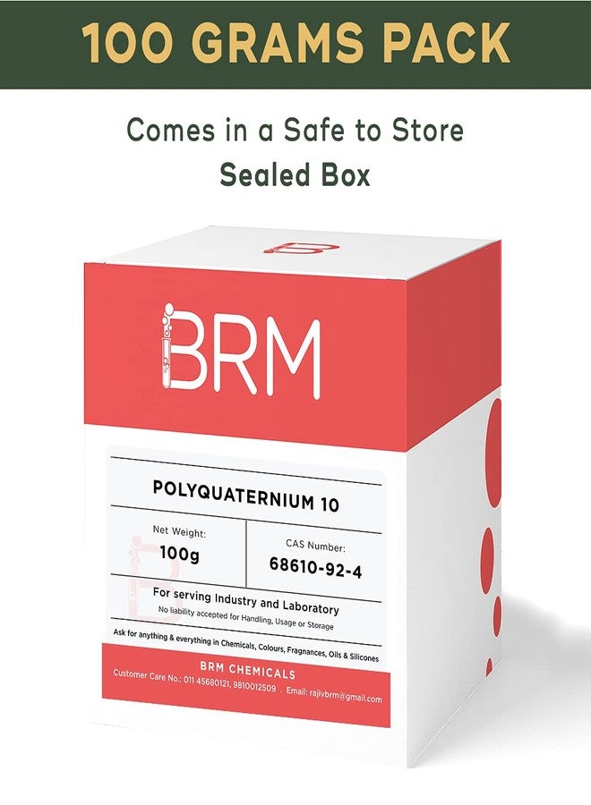BRM Chemicals Polyquaterium 10-100 Grams For Soap Making, Shampoo, Cosmetics, Moisturizer, Lotion Making, Domestic Use & Diy Personal Care For Face, Hair, Skin & Body (Pack Of 1) - Image 5