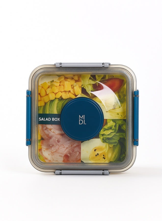 Midi Kids Lunch Box with Compartments – School Bento Food Container with Spoon, Leakproof & Portable - Image 2