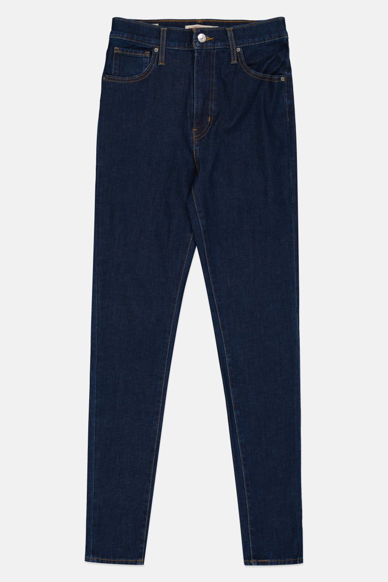 Levi's Women Skinny Fit Washed Denim Jeans, Blue - Image 2