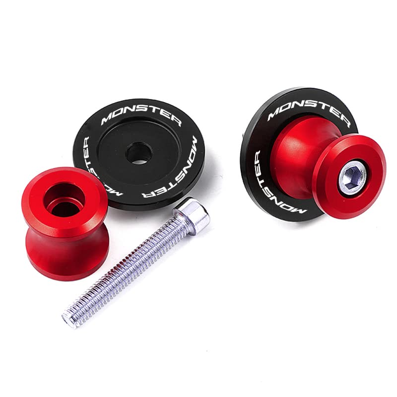 MOWOK For DUCATI For DUCATI MONSTER 695 696 796 797 821 Monster 821 1200 1200S 1200R Motorcycle Accessories M6 Swingarm Spool Slider Stand Screws (Red) - Image 3