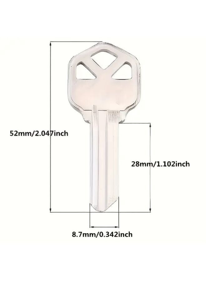 5pcs KW1 Blank Keys Polished Metal Finish For Residential Commercial And Car Locks - Image 4