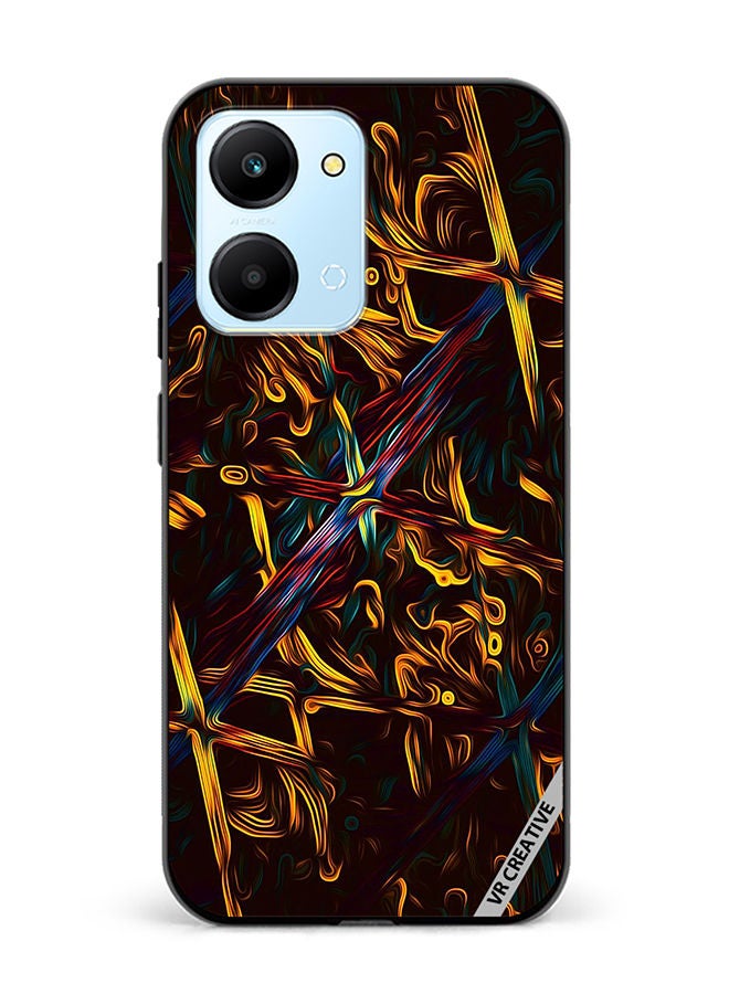 VR CREATIVE Protective Case Cover For Honor Play7T Abstract Design Multicolour - Image 1