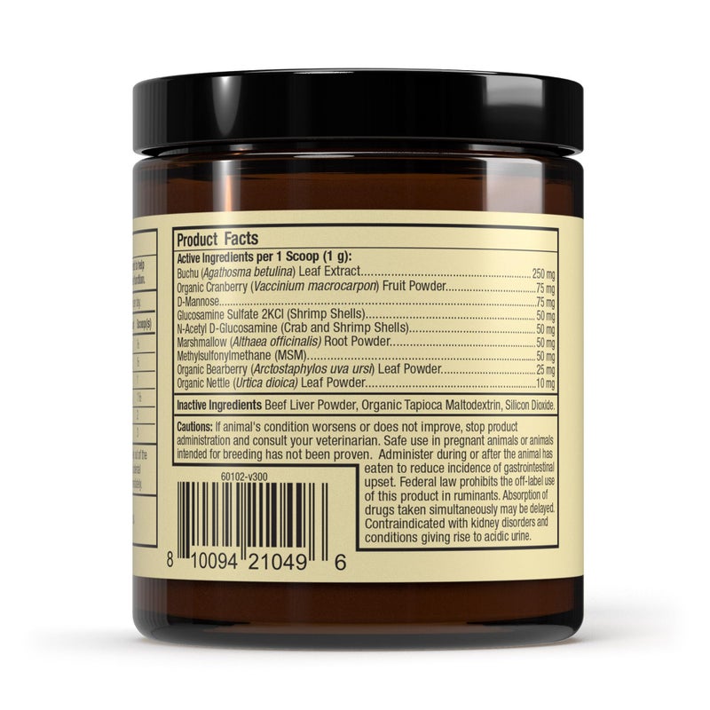 Dr. Mercola Bark & Whiskers Bladder Support, 3.17 Oz. (90 g), 90 Scoops, Supports Urinary Tract Health, with Cranbery & D-Mannose, Vet Formulated, Non-GMO, Dr. Mercola - Image 2