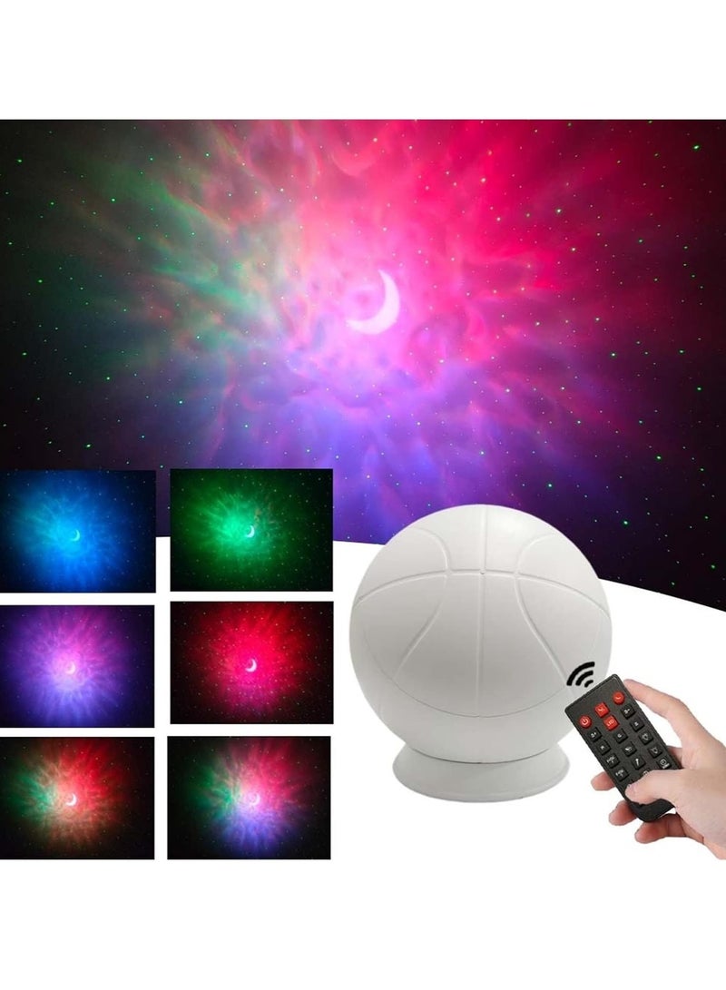 Star Projector, Remote Control Nebula Projection Light, Energy Saving LED Starry Sky Night Light, Projector Lamp With Brightness Adjustment For Bedroom, (1pc, White)  - Image 2