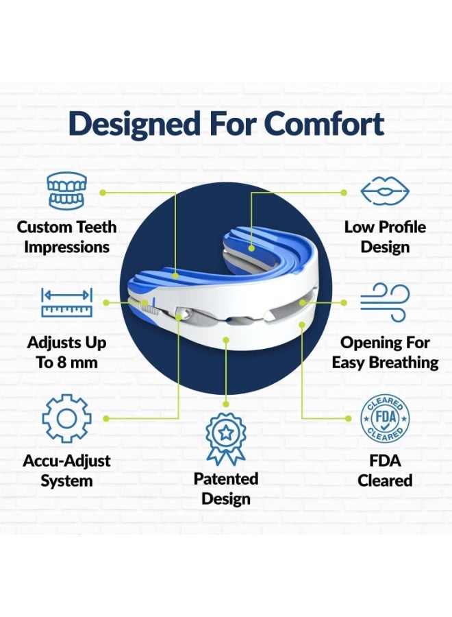 Anti Snoring Device Mouthpiece, Adjustable Mouth Type Silicone Anti Snoring Device, Anti Grinding Braces Snoring Device, Help Sleep at Night, for Prevent Snoring and Snoring - Image 2