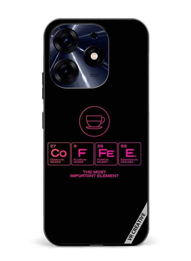 VR CREATIVE Protective Case Cover For Tecno Spark 10 Pro Coffee Design Multicolour - Image 1